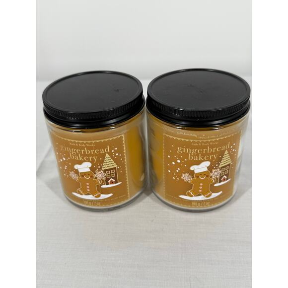 NEW Bath & Body Gingerbread Bakery Holiday Scented Candles 2Pack - Picture 3 of 4